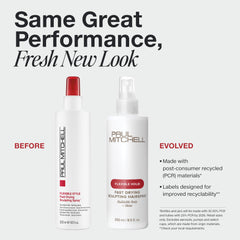 Paul Mitchell fijador rápido, aplicación precisa para estilos flexibles.