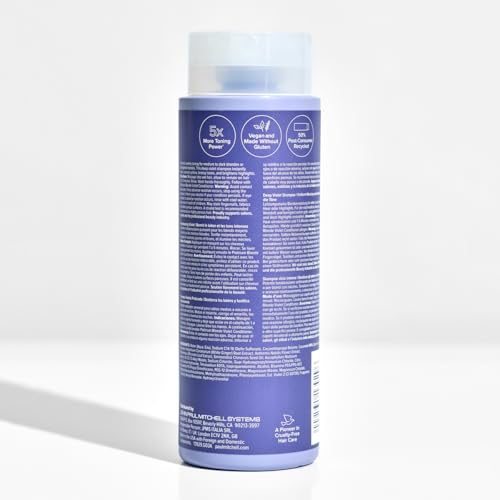Paul Mitchell Platinum Plus Deep Violet Shampoo uso semanal para rubio resaltado