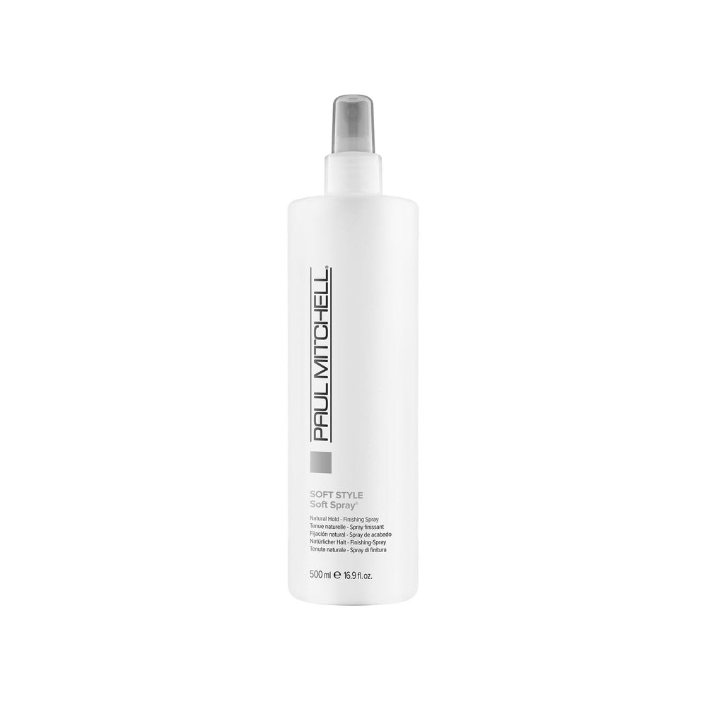 Paul Mitchell Soft Spray: botella muestra fijación natural para cabello suave