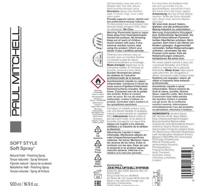 Paul Mitchell Soft Spray para todo tipo de cabello