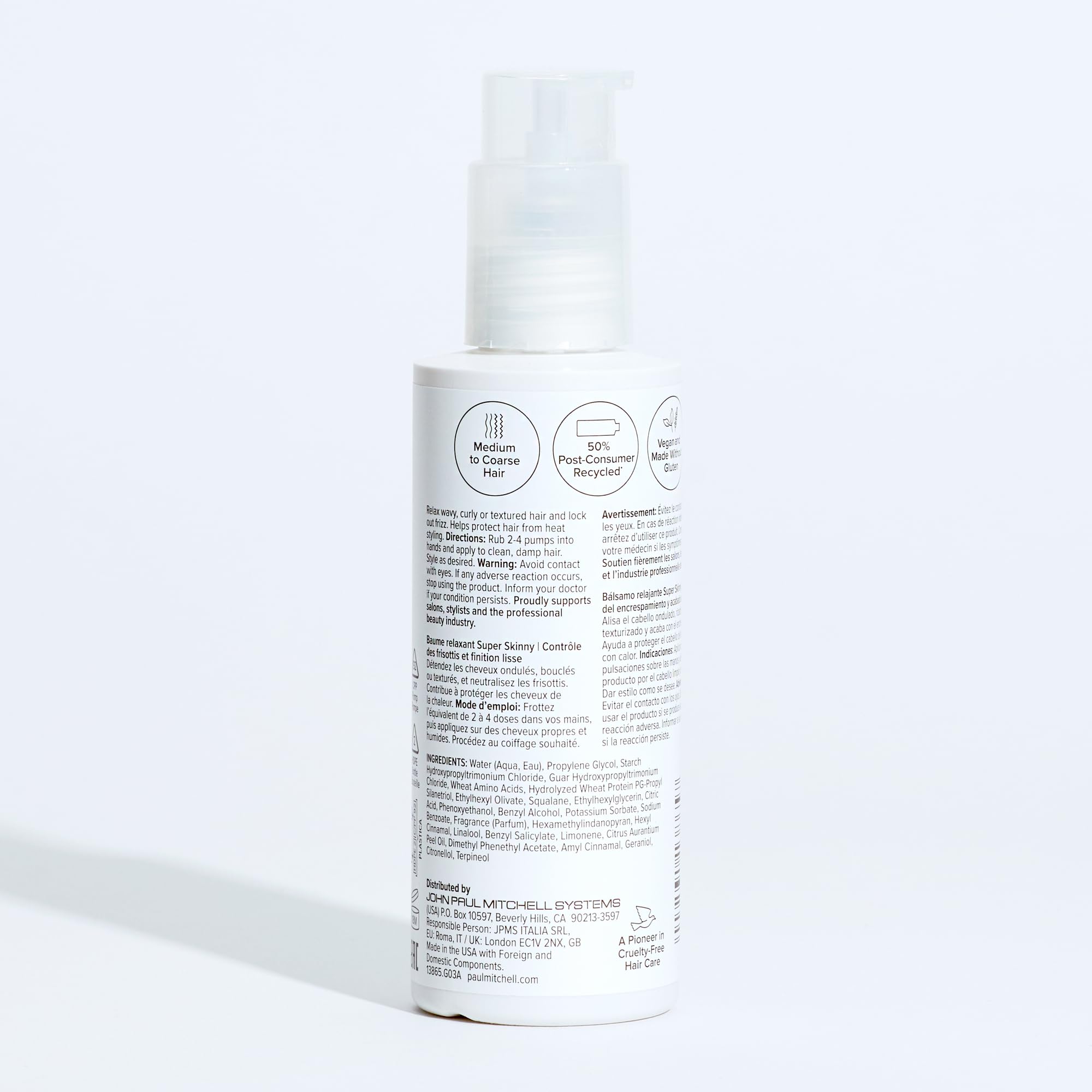 Paul Mitchell Super Skinny Relaxing Balm, frasco elegante: aroma fresco para el día a día.