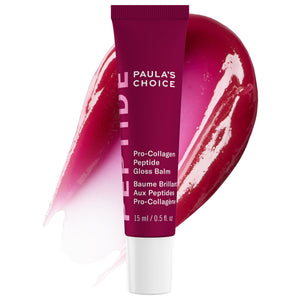 Paula's Choice Pro-Collagen Peptide Gloss Lip Balm en envase elegante y hidratación inmediata.