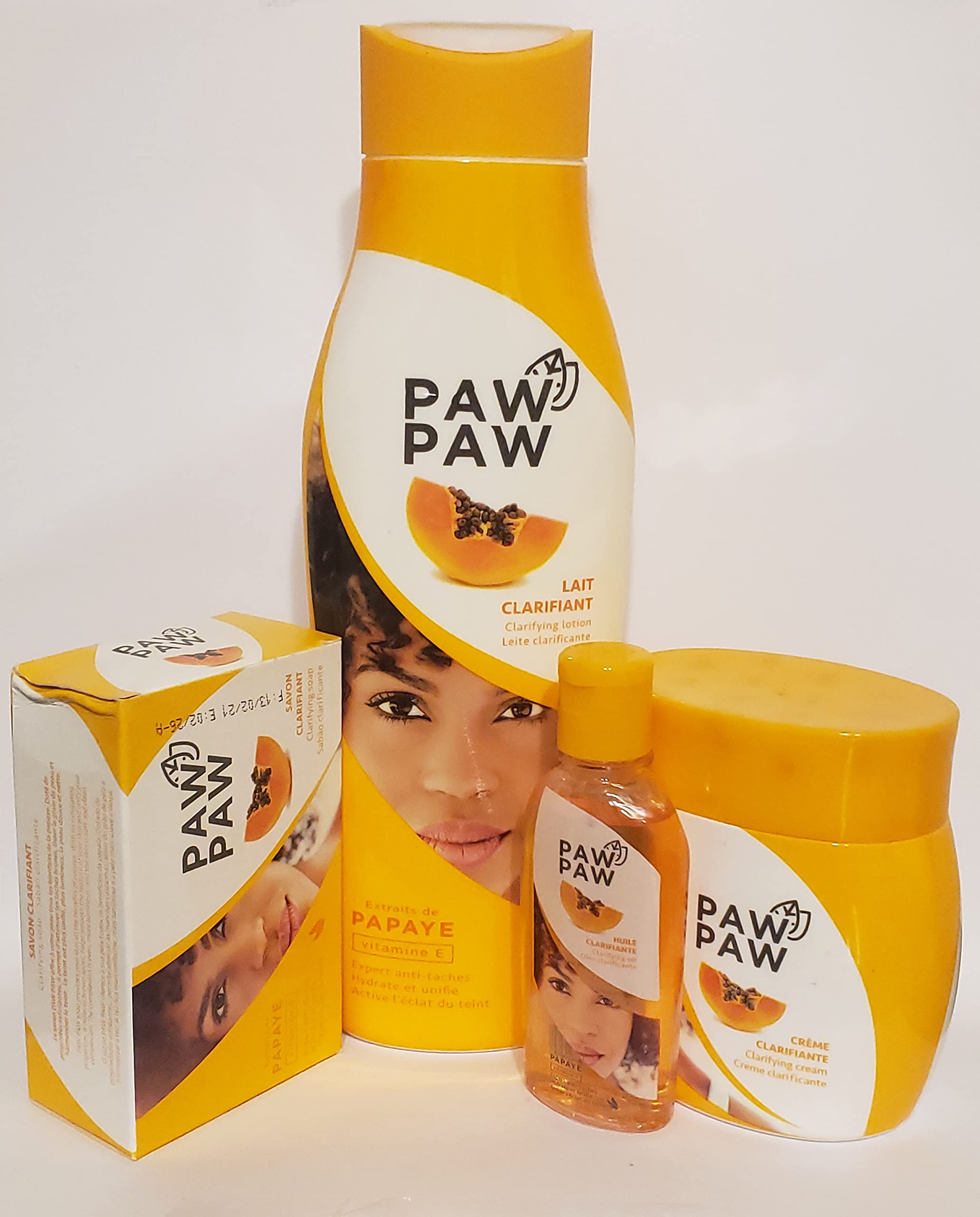 Paw Paw Conjunto Clarificante para el Cuerpo, empaque higiénico para uso diario.
