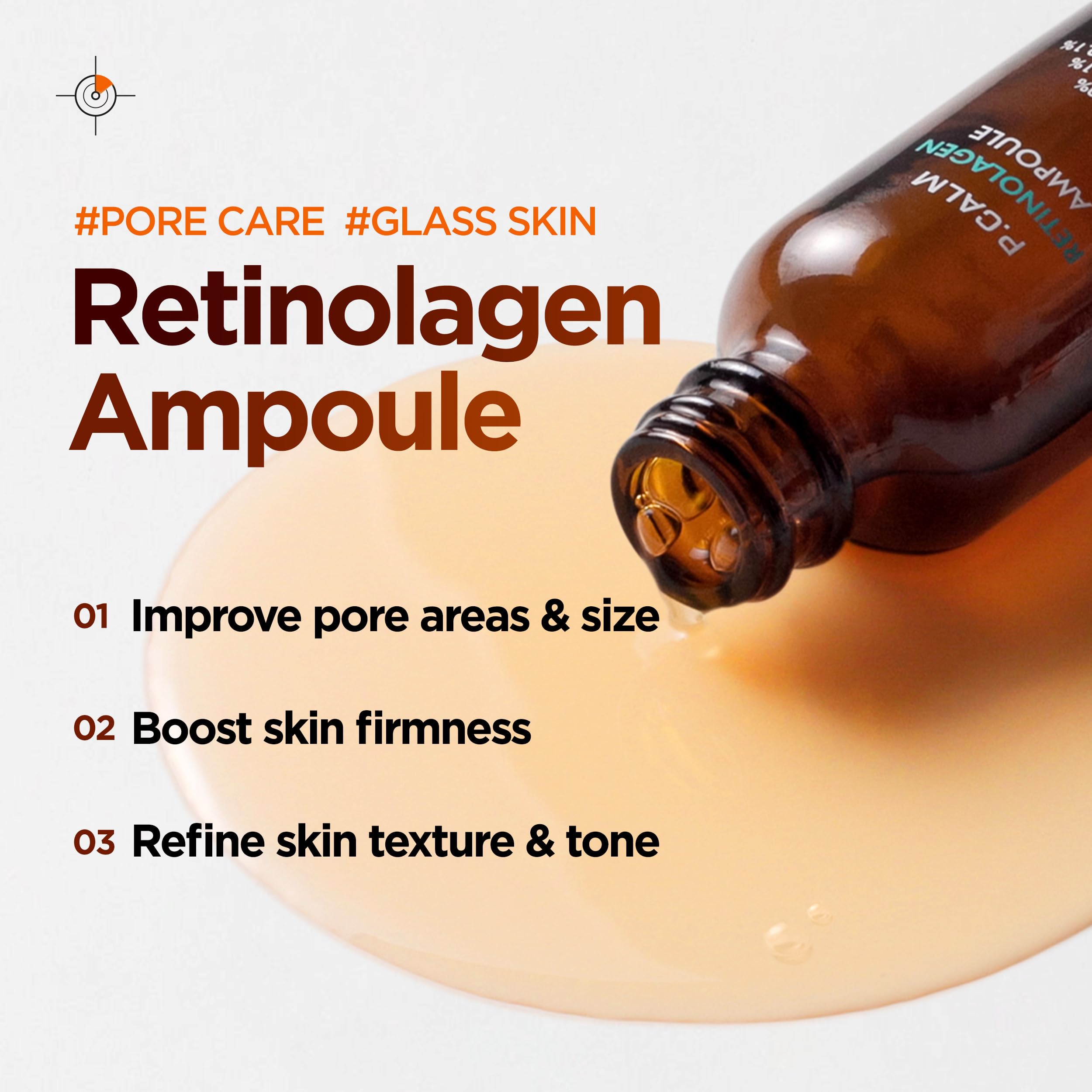 P.CALM Retinolagen ampolla, textura suave de suero que refina la piel.