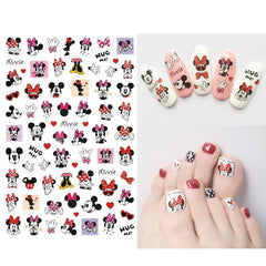 PDFADSK arte 3D para uñas, adhesivo seguro y duradero para manicuras.