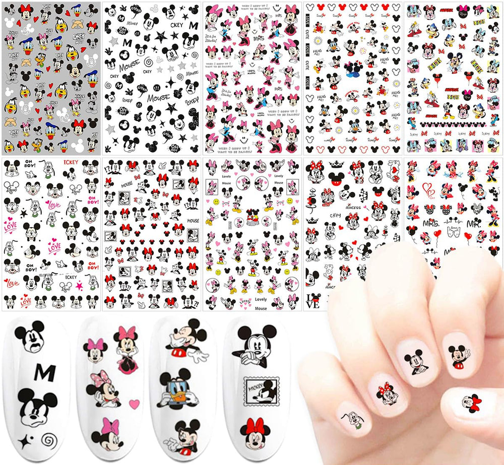 PDFADSK pegatinas de uñas 3D listas para usar, decoración rápida y duradera.