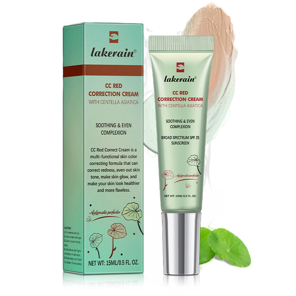 Pdtwq CC Cream Rojo Centella, envase: corrección suave del enrojecimiento