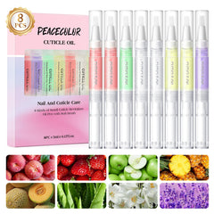 Peacecolor Aceite de Cutícula, bolígrafo portátil para uñas, aplicación rápida y sin desbordes.