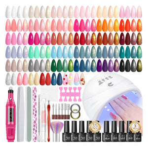 PEACECOLOR conjunto gel UV luz 53 piezas para uñas en casa