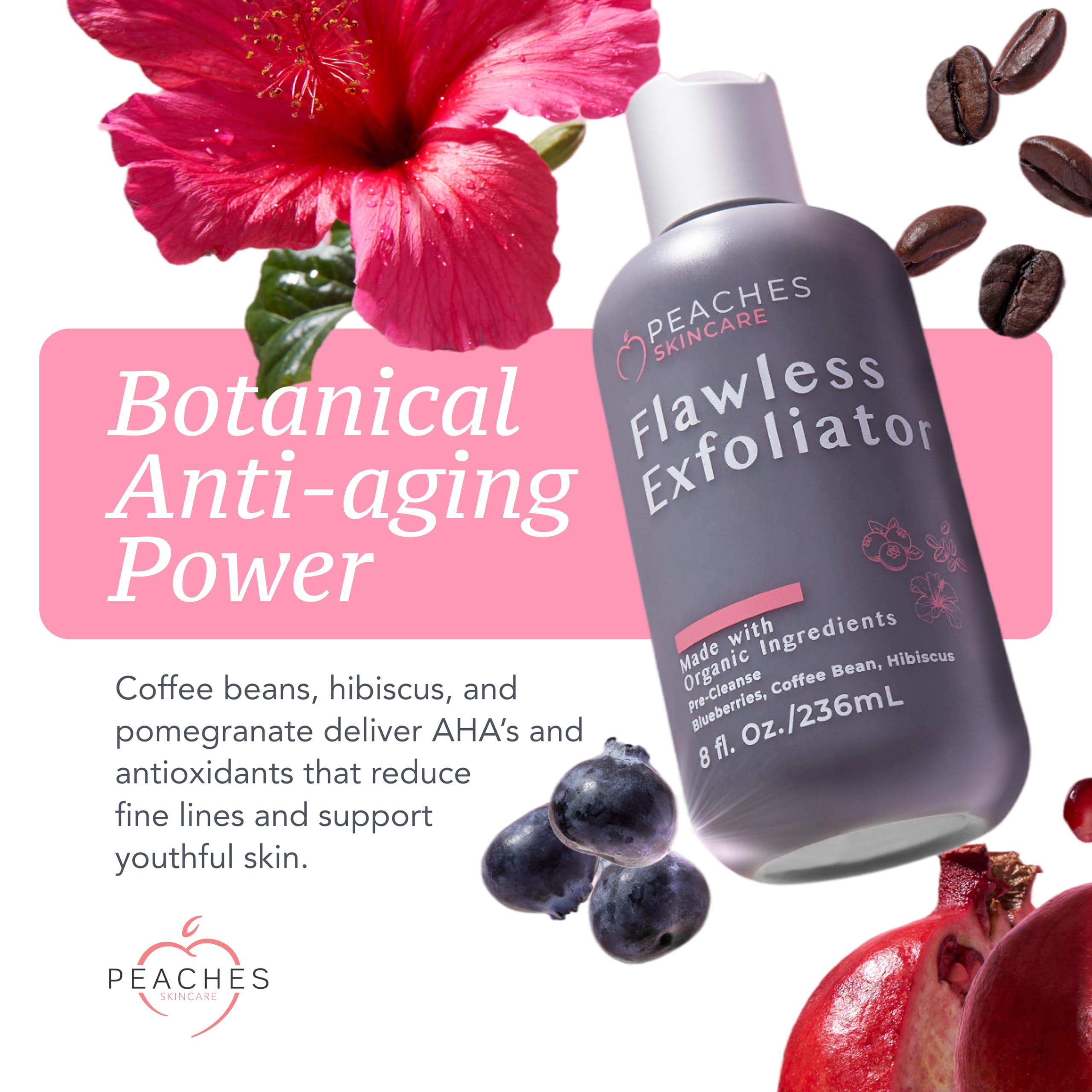 Peaches Skin Care exfoliador facial vitamina C: ilumina de forma suave y segura.