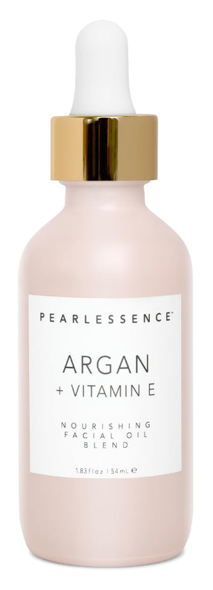 Pearlessence Aceite facial argan vitamina E botella: hidratación diaria para piel suave