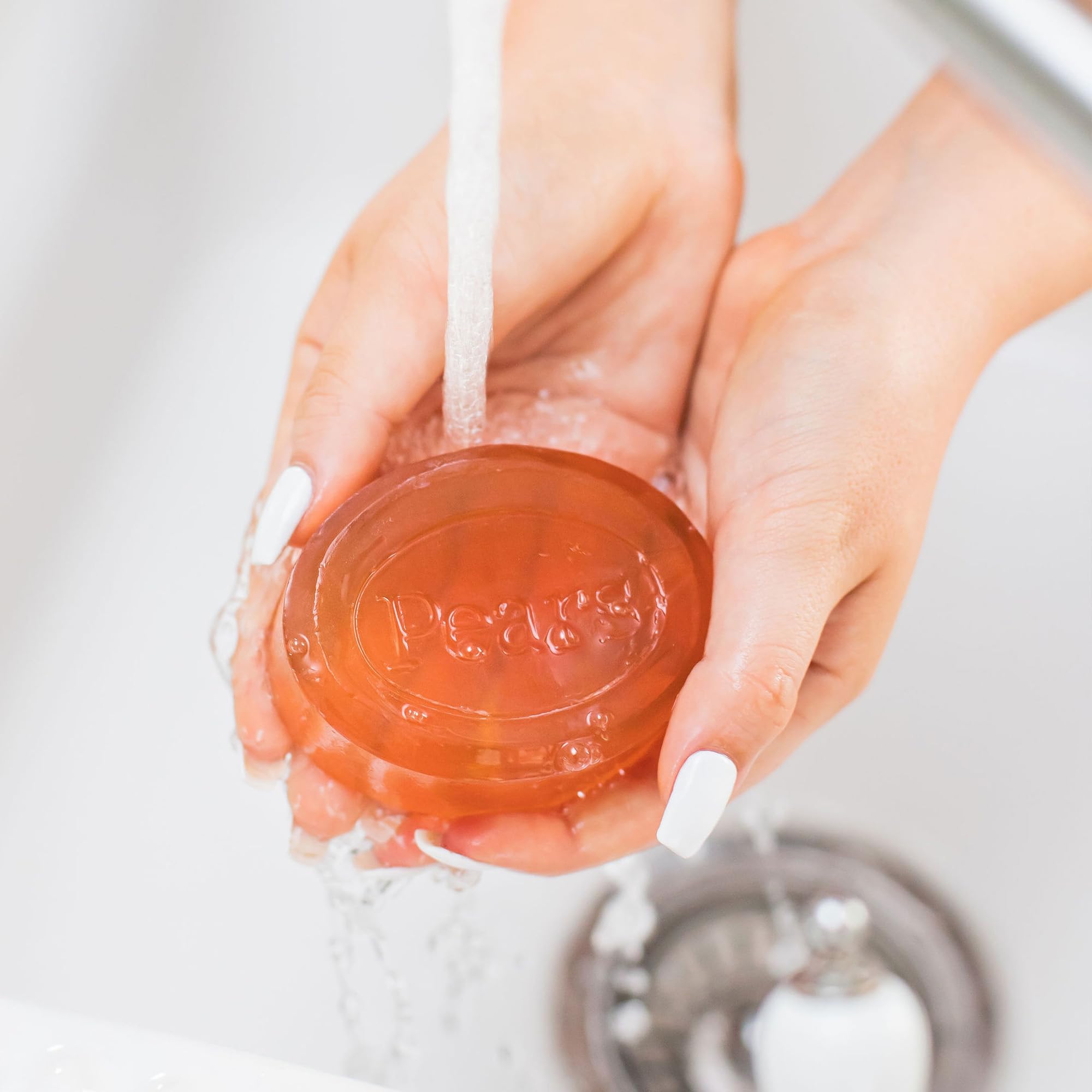 Pears Jabón rostro, limpieza suave para piel sensible.