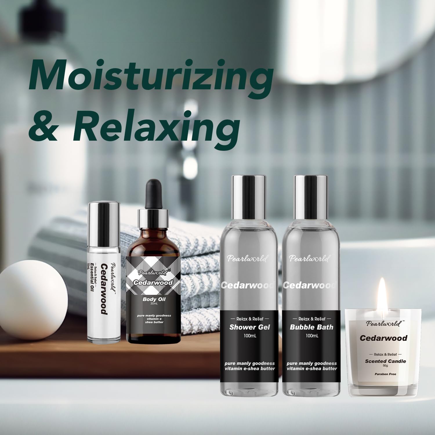 PEARLWORLD crema-corporal-aceite-natural, hidratación suave para la piel.