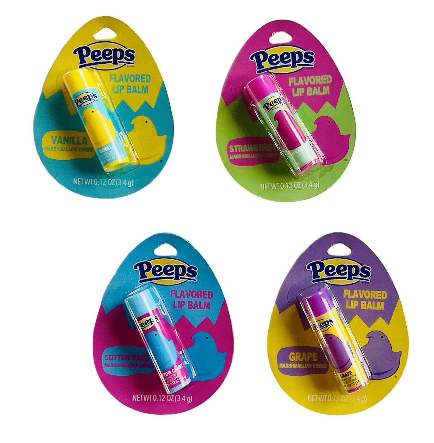 Peeps bálsamo labial vainilla, hidratación suave para labios