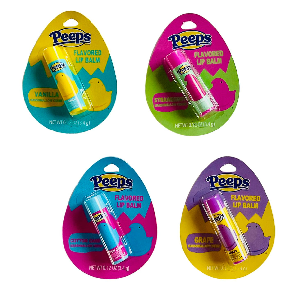 Peeps bálsamo labial vainilla, hidratación suave para labios