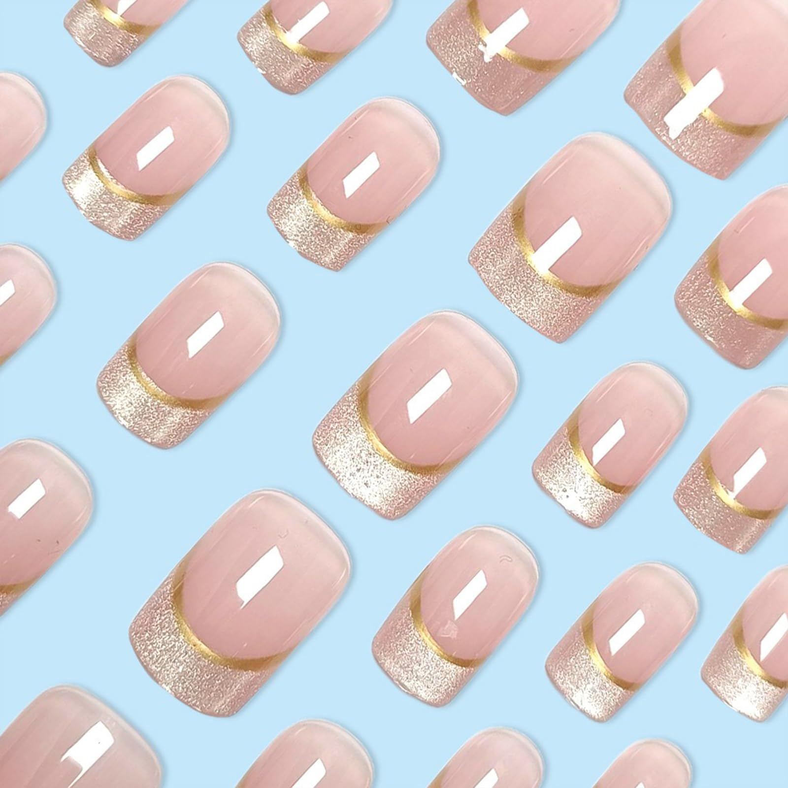 Pegamento gel transparente para fijar uñas postizas con adherencia estable.