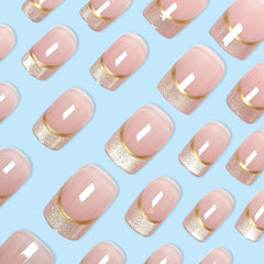 Pegamento gel transparente para fijar uñas postizas con adherencia estable.