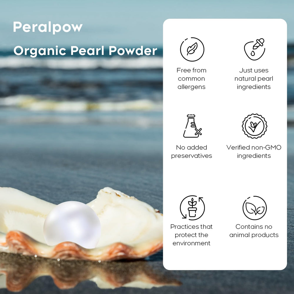 Peralpow arcilla polvo de perla para exfoliación suave