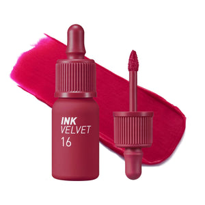 Peripera Ink the Velvet Lip Tint con aplicador doe-foot para cobertura uniforme
