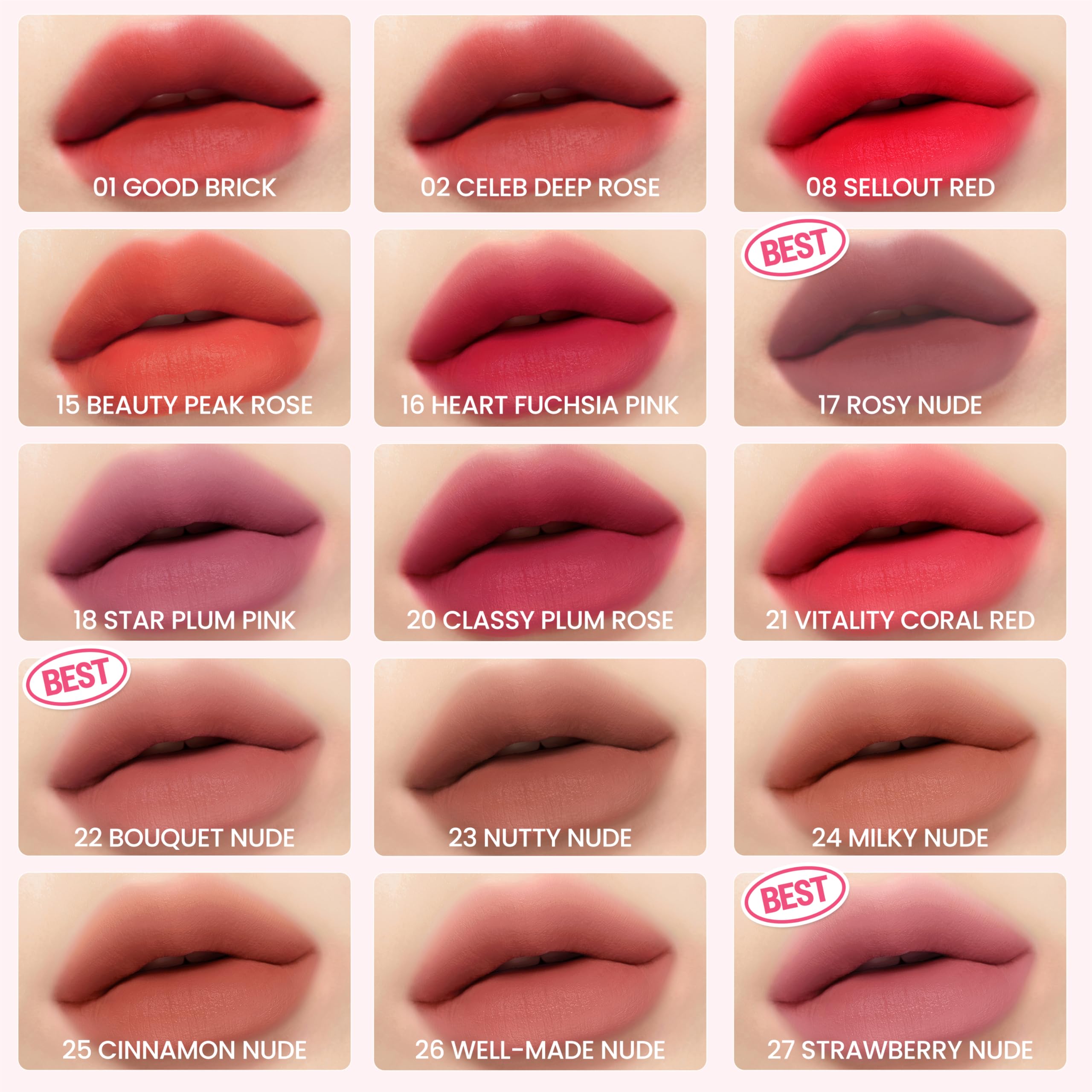 Fórmula cómoda de Peripera Ink the Velvet Lip Tint con ingredientes clave