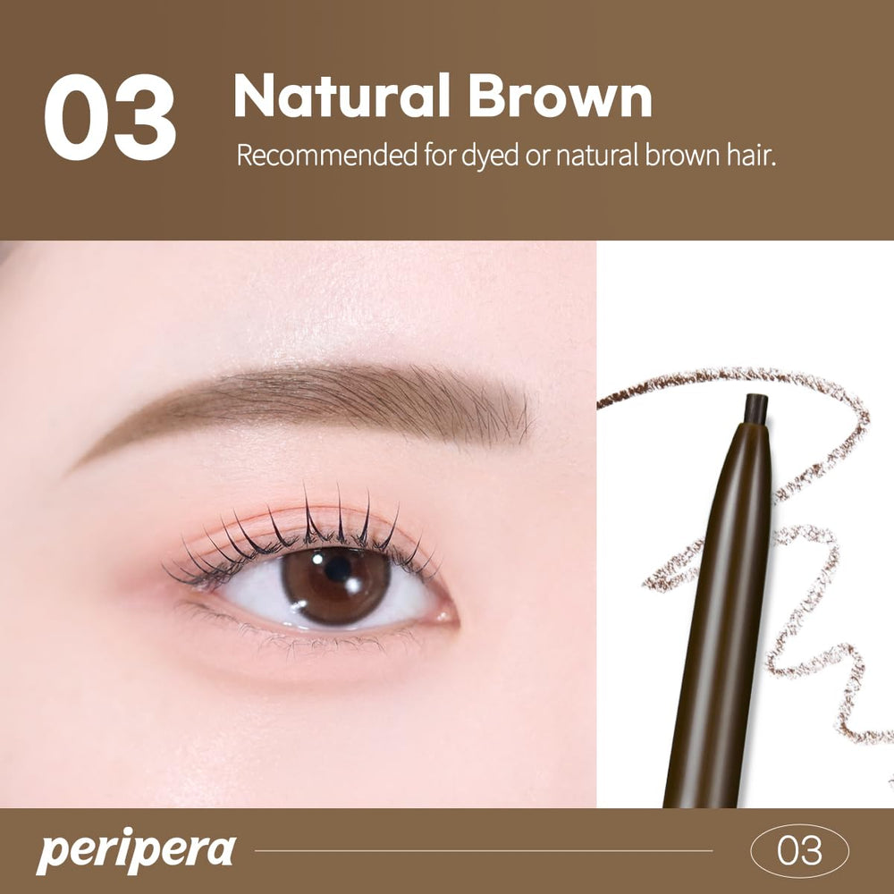 Peripera Speedy Skinny Brow aplicación precisa para definir cejas o contorno suave