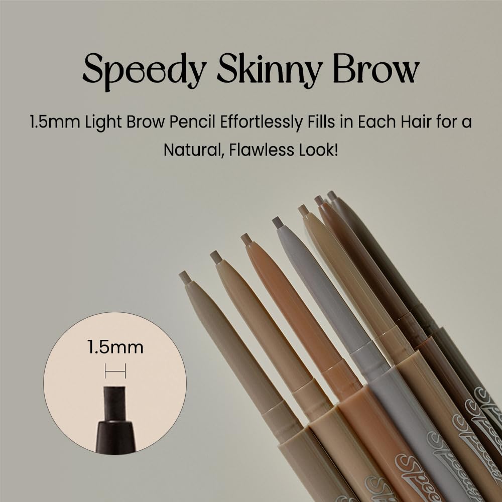 Peripera Speedy Skinny Brow con seis tonos naturales para combinar con tu cabello