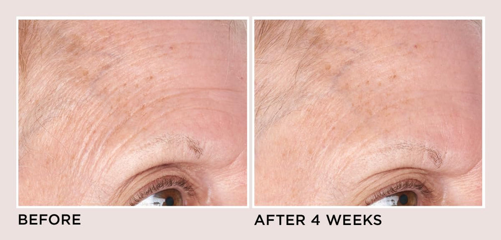 Aplicación suave de la crema en cuello y cara para una piel nutrida.