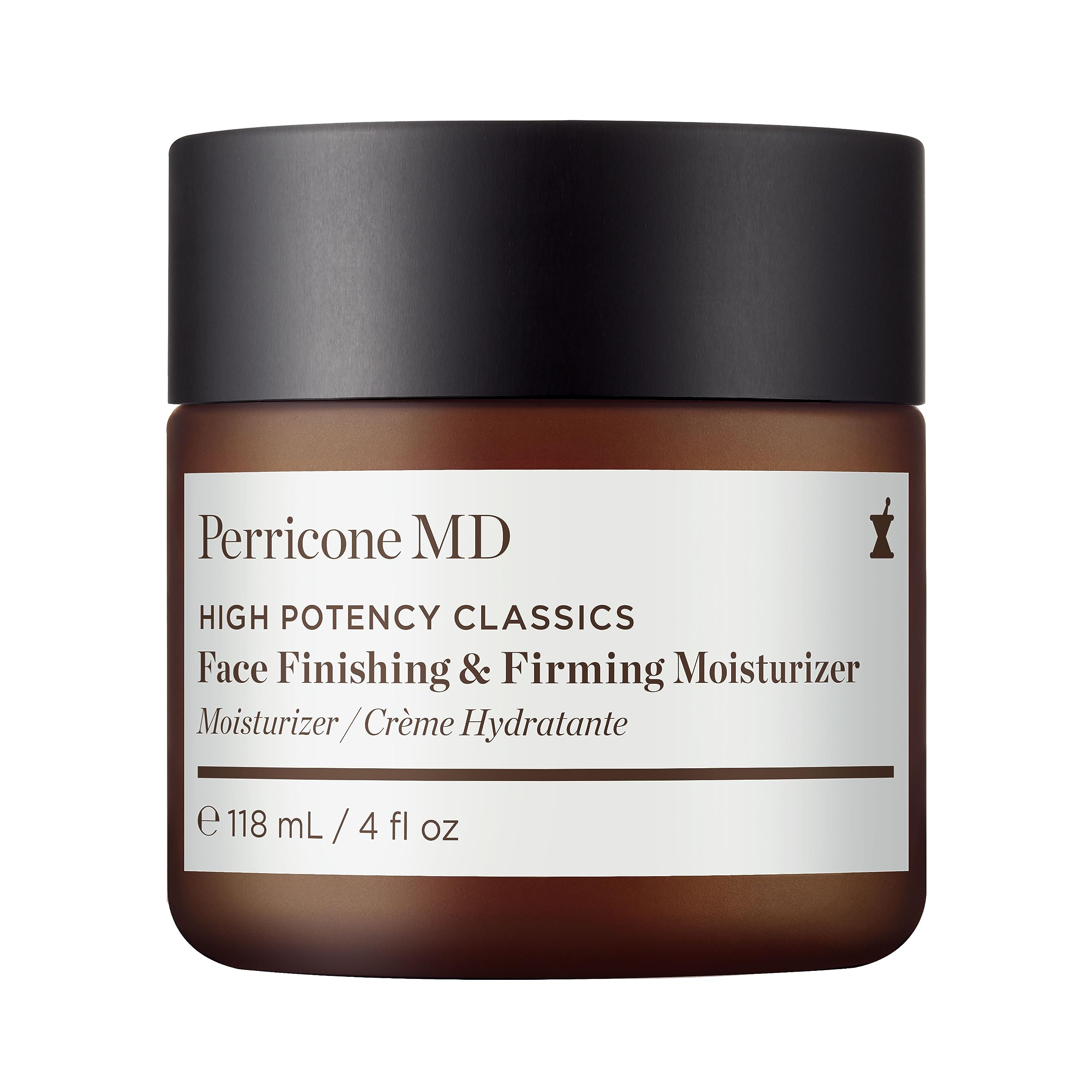 Perricone MD crema facial en frasco rosado lista para hidratación profunda.