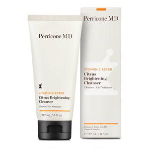 Perricone MD Vitamina C Ester limpiador cítrico, botella luminosa para uso diario.