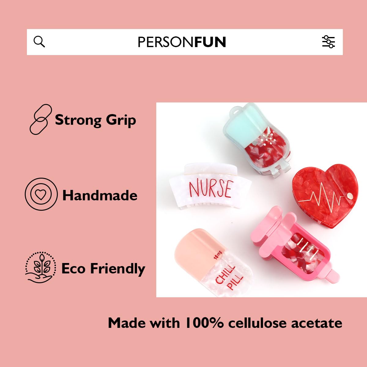 Chill Pill de PERSONFUN, acetato resistente para uso diario