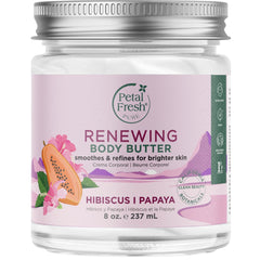 Petal Fresh crema corporal hibisco-papaya, hidrata profundamente y deja piel suave.