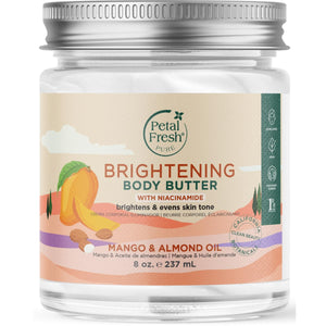 Petal Fresh crema corporal mango brillo para una piel radiante.