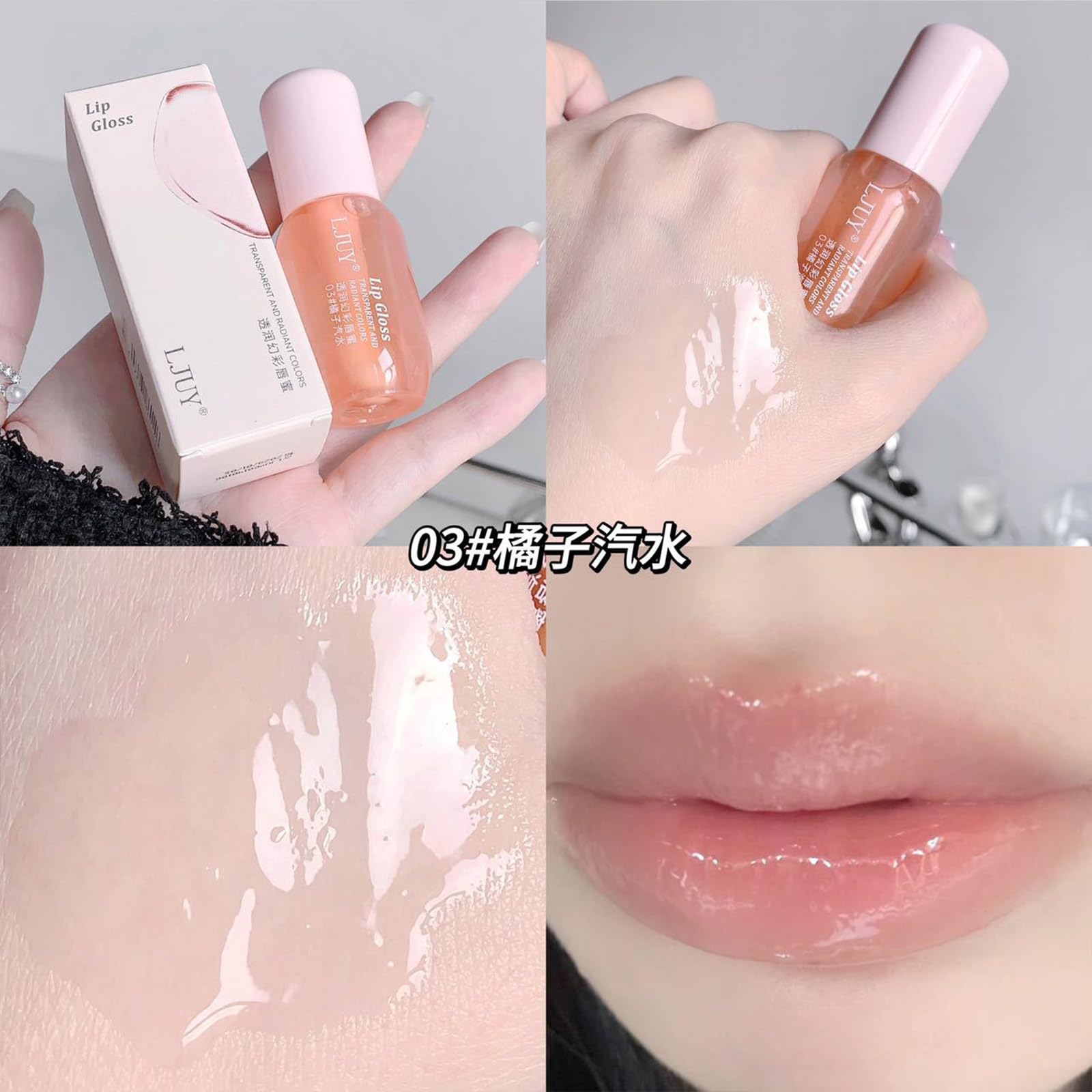Brillo duradero con hidratación de 12 horas para labios nutridos.