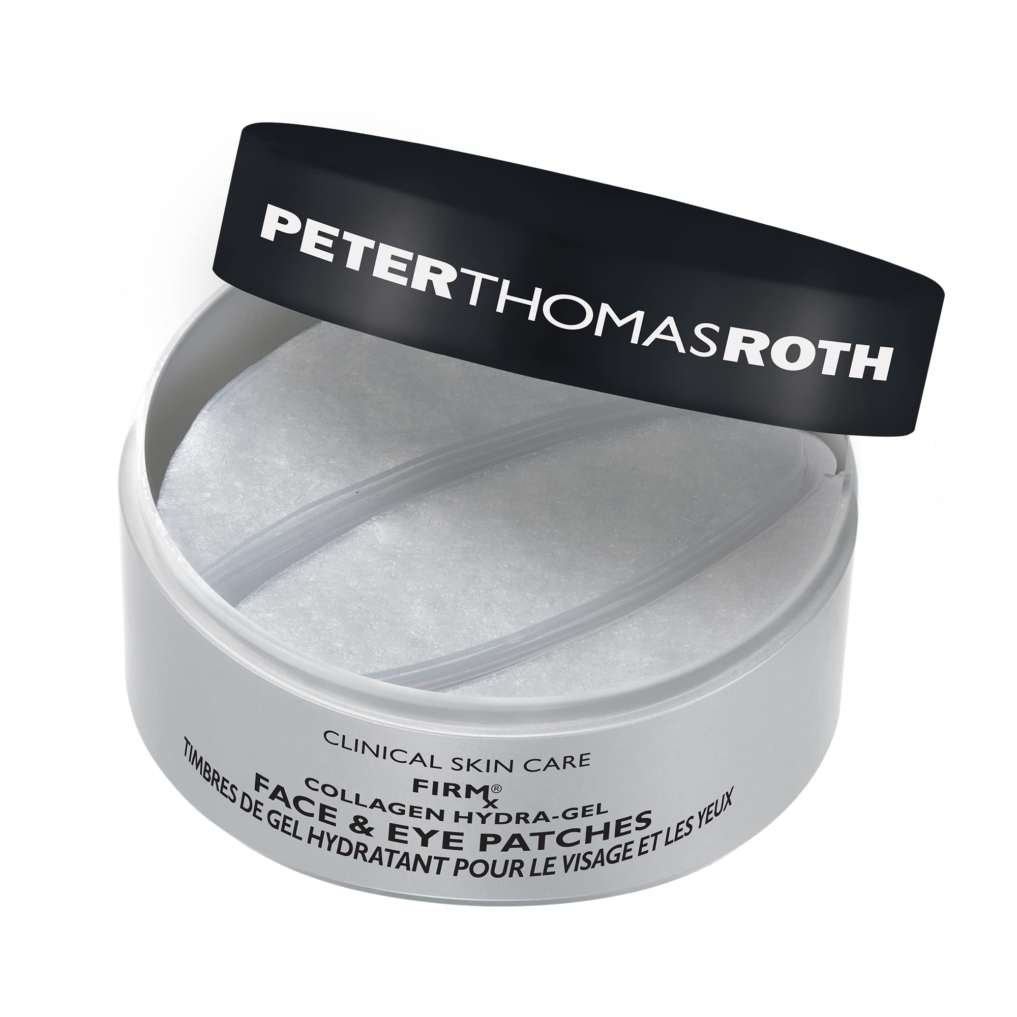 Parches Firmx Collagen Hydra-Gel para ojos y rostro, firmeza y elasticidad.