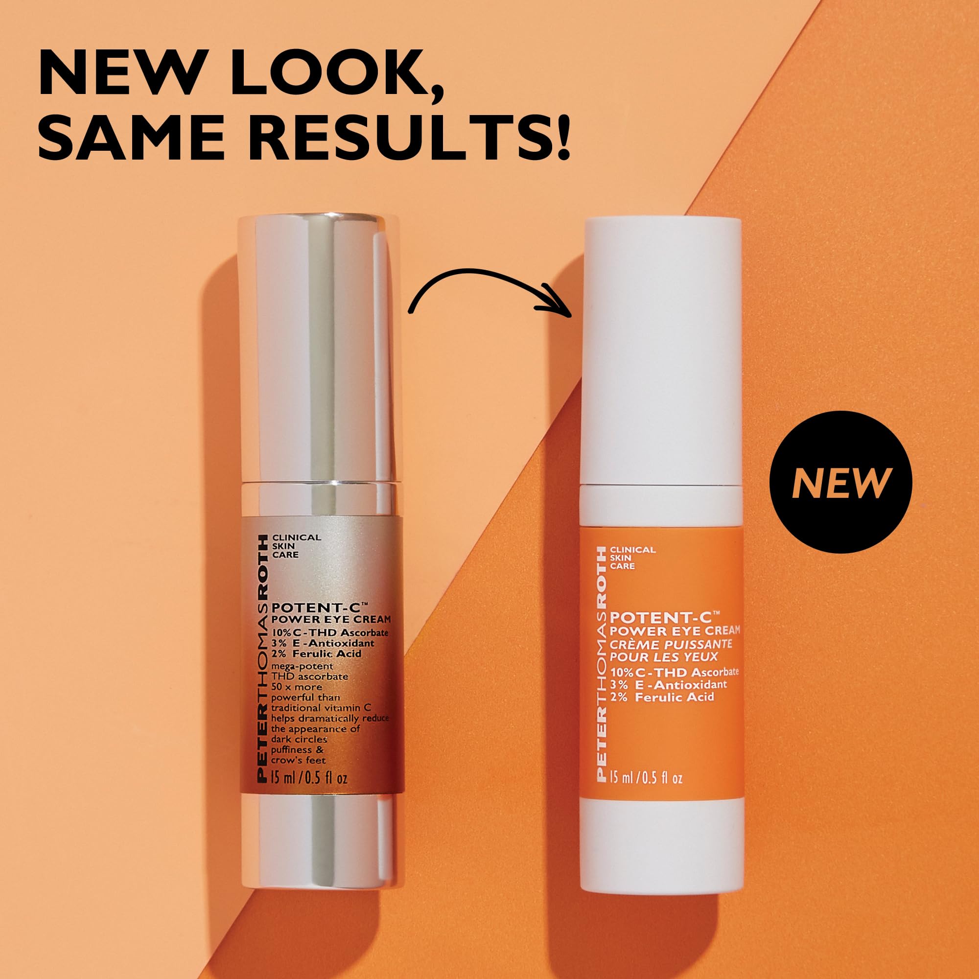 Peter Thomas Roth Potent-C Crema ojos, ácido hialurónico para hidratación duradera.