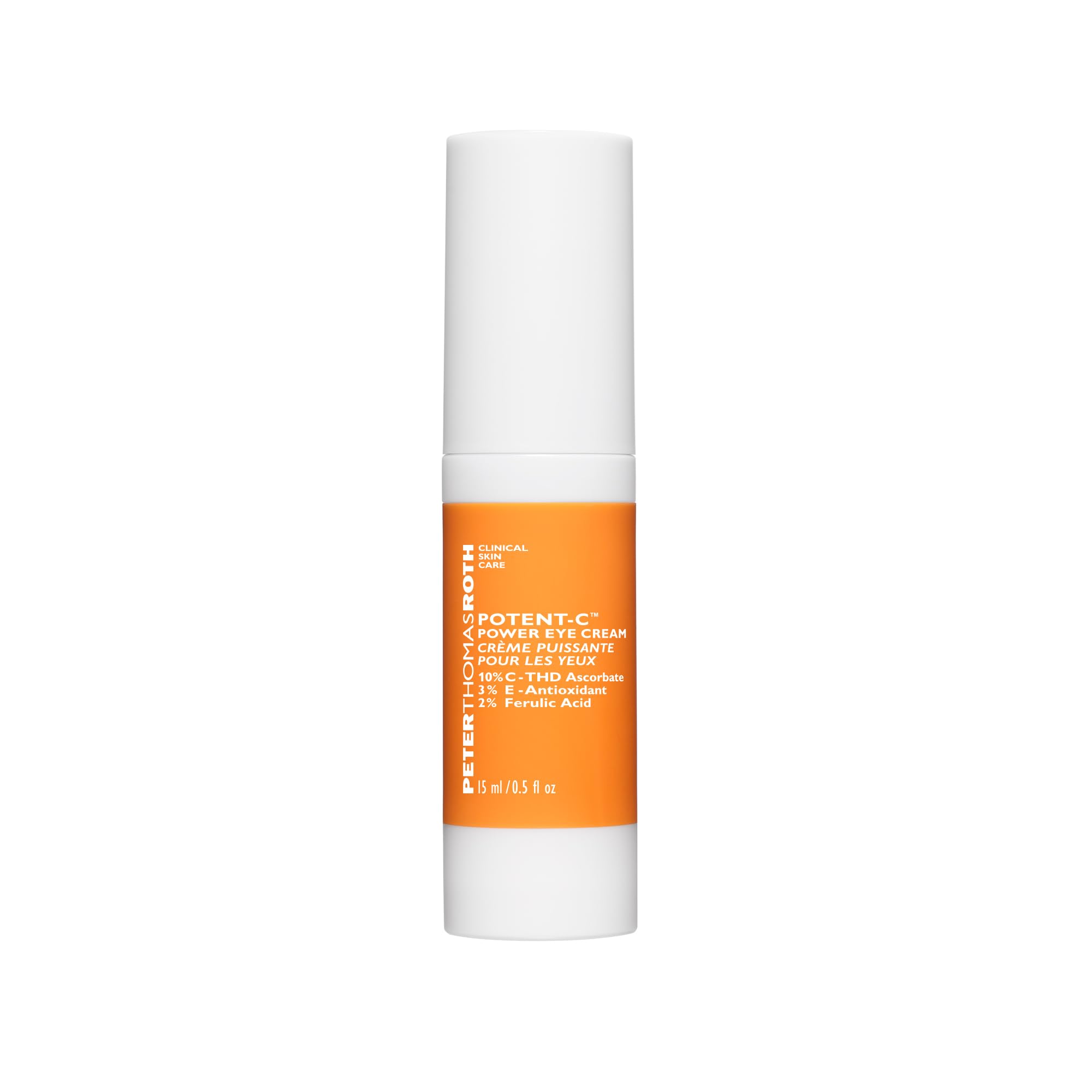Peter Thomas Roth Potent-C crema para ojos, tubo práctico para uso diario.