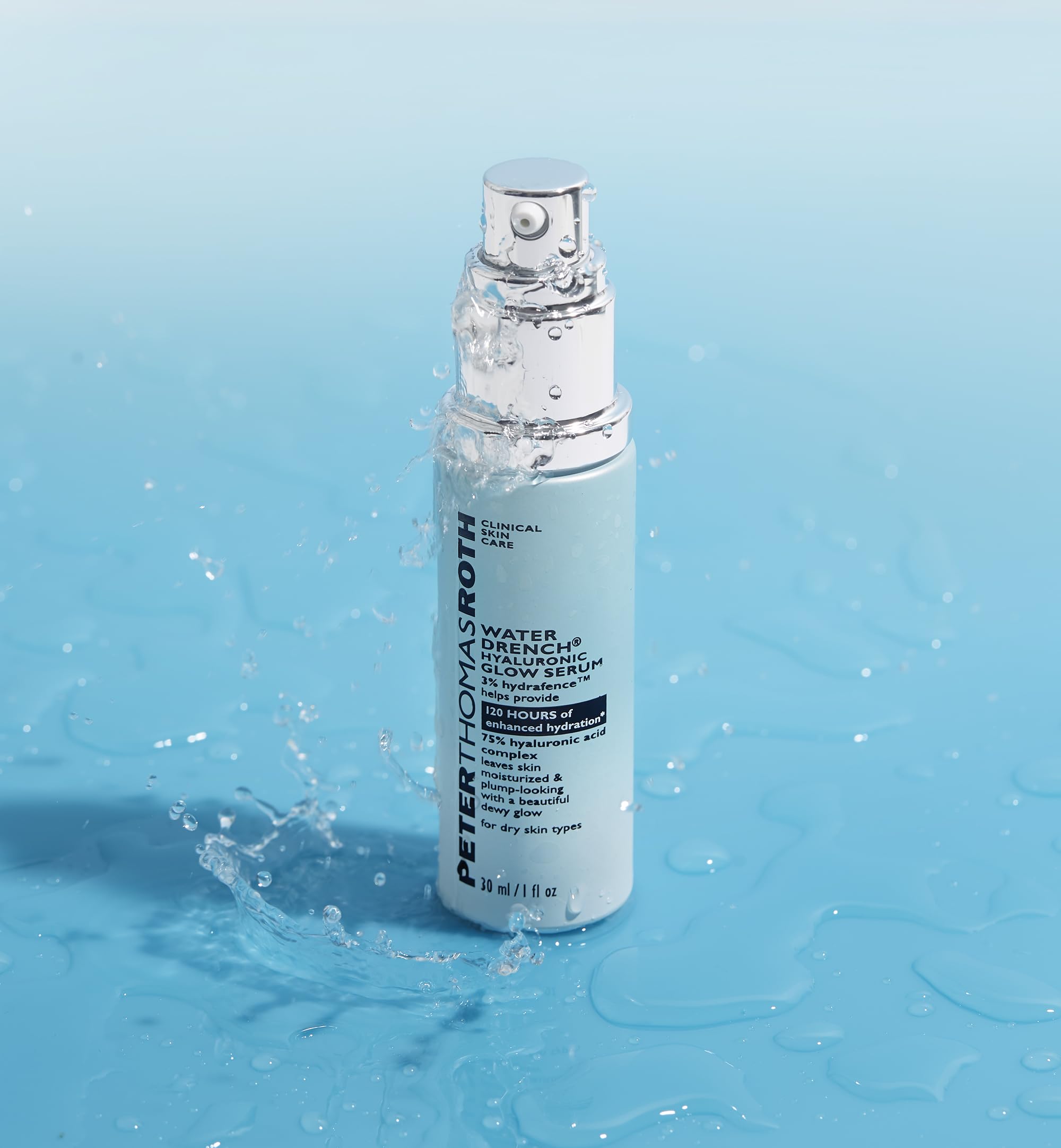 Peter Thomas Roth Water Drench: etiqueta y envase destacan calidad clínica