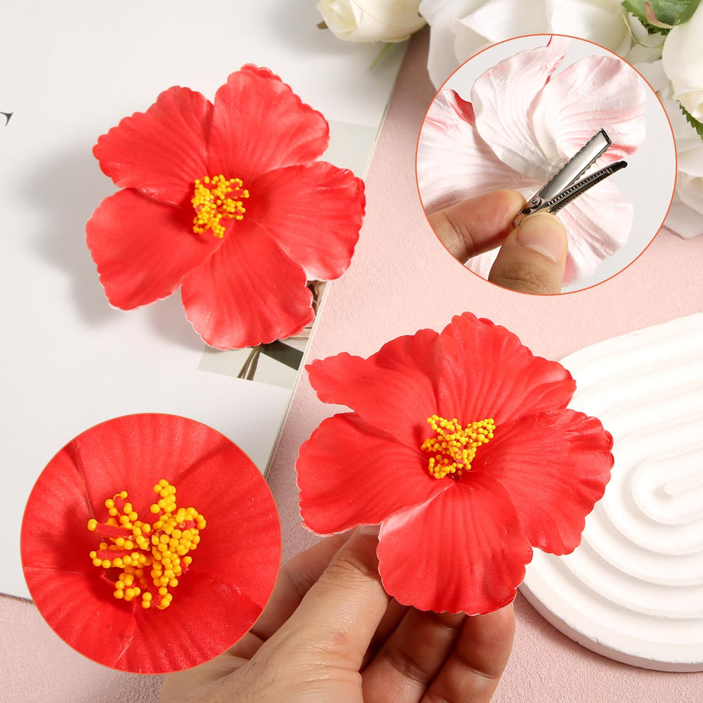PEUTIER broche rojo para el cabello, ligero y cómodo.