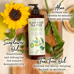 PHARM TO TABLE acondicionador de arbol de te, aplicacion suave para cabello sedoso