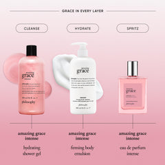 Fragancia floral-frutal de Philosophy Amazing Grace Intense Emulsion para aroma duradero