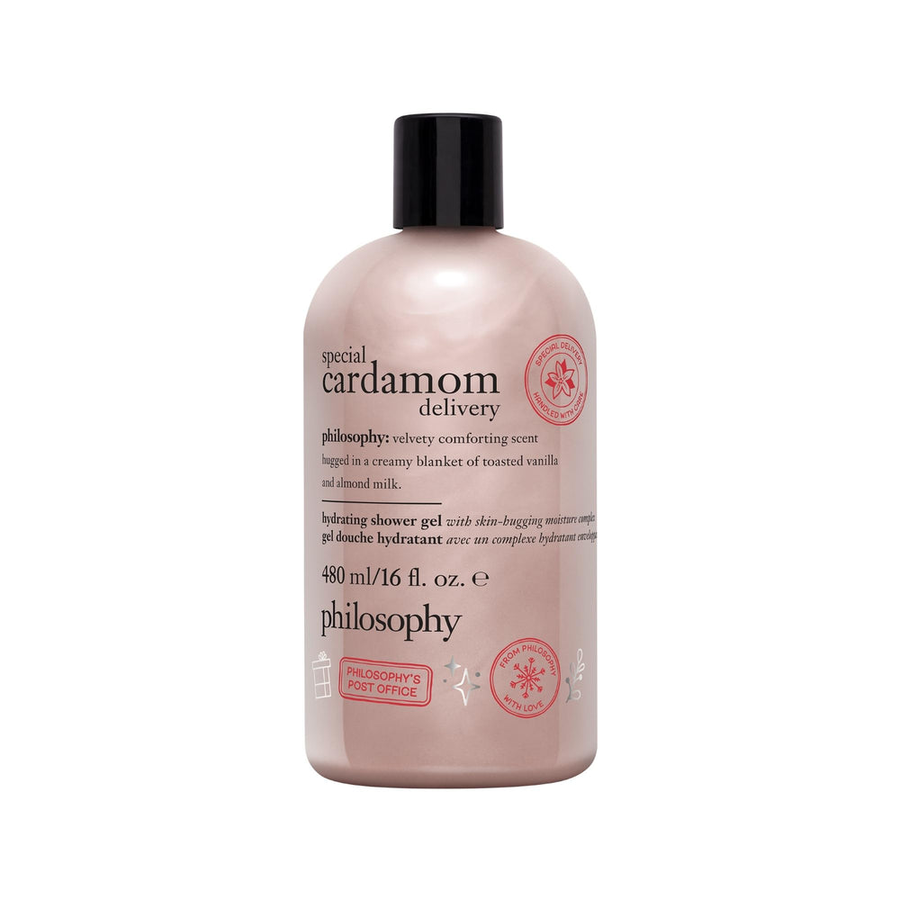 Philosophy Cardamomo Entrega gel de ducha botella: fragancia cálida y suave.