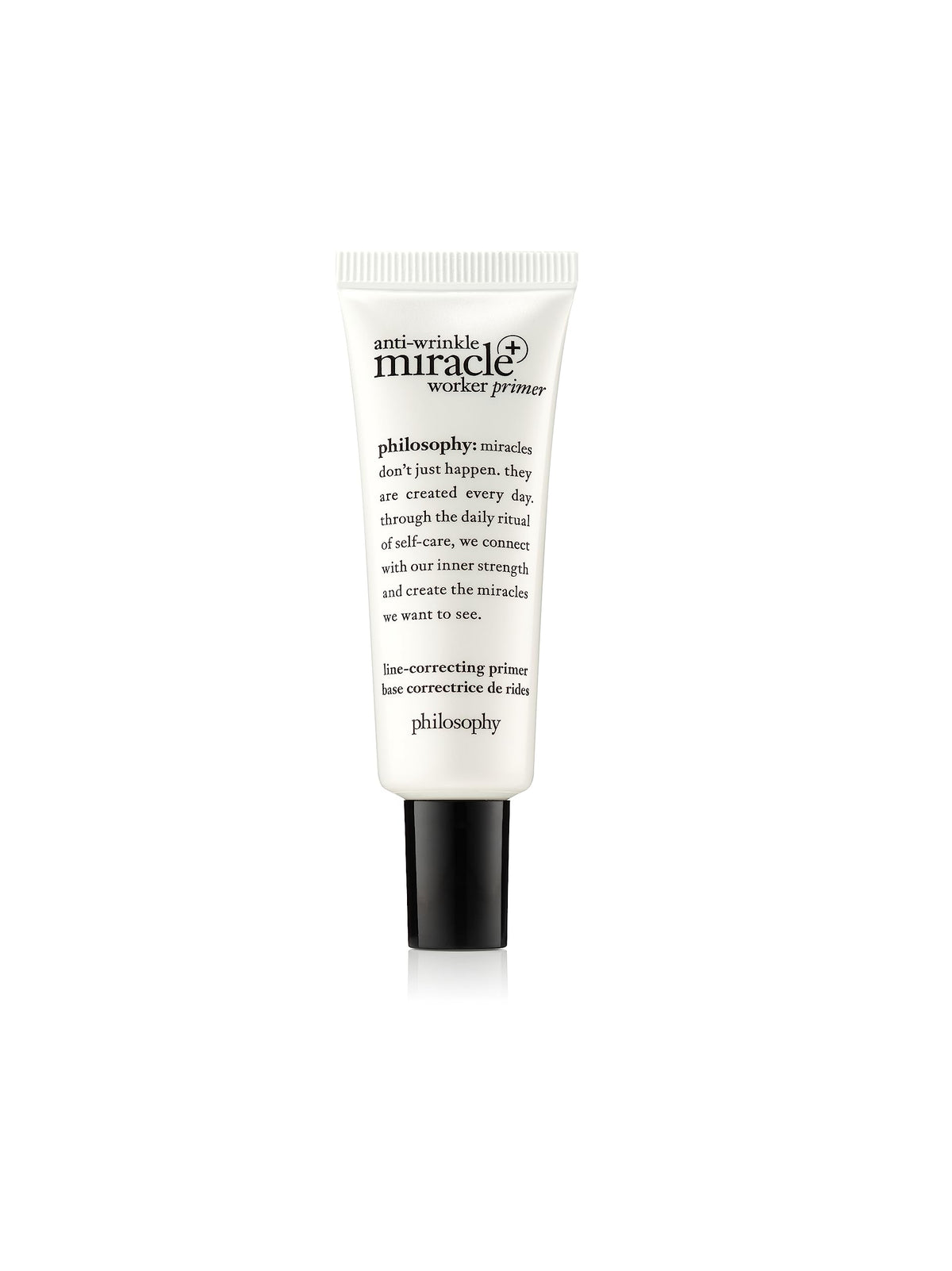 philosophy primer antiarrugas, botella, base suave gracias a vitamina C para maquillaje uniforme.