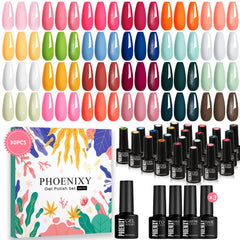 Phoenixy set de esmalte gel 30 piezas para manicura en casa
