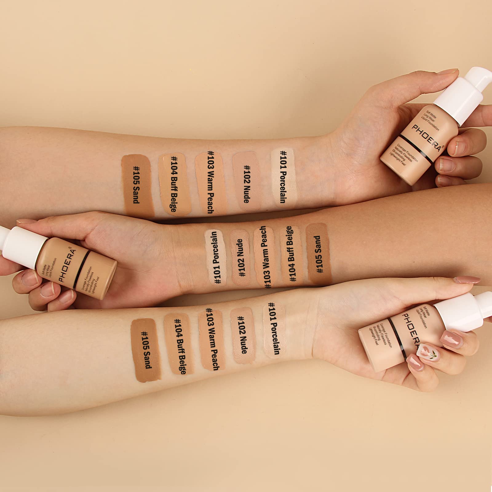 Phoera Foundation, ideal para regalos gracias a su amplia gama de tonos.
