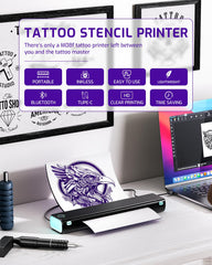 Phomemo M08F impresión sin tinta con tecnología térmica para trazos nítidos.