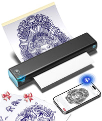 Phomemo M08F, impresora de tatuajes portátil para trazos limpios y precisos.