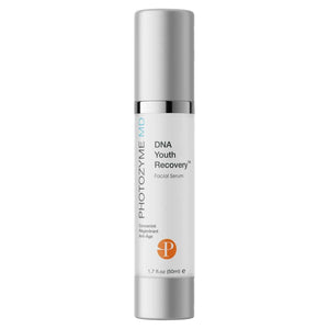 Photozyme DNA Youth Recovery Serum, botella, absorción rápida para el rostro.