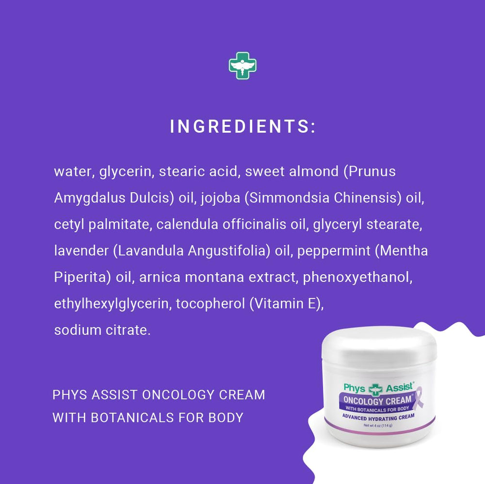 PhysAssist envase práctico para crema oncológica: adecuado antes y después de quimioterapia.