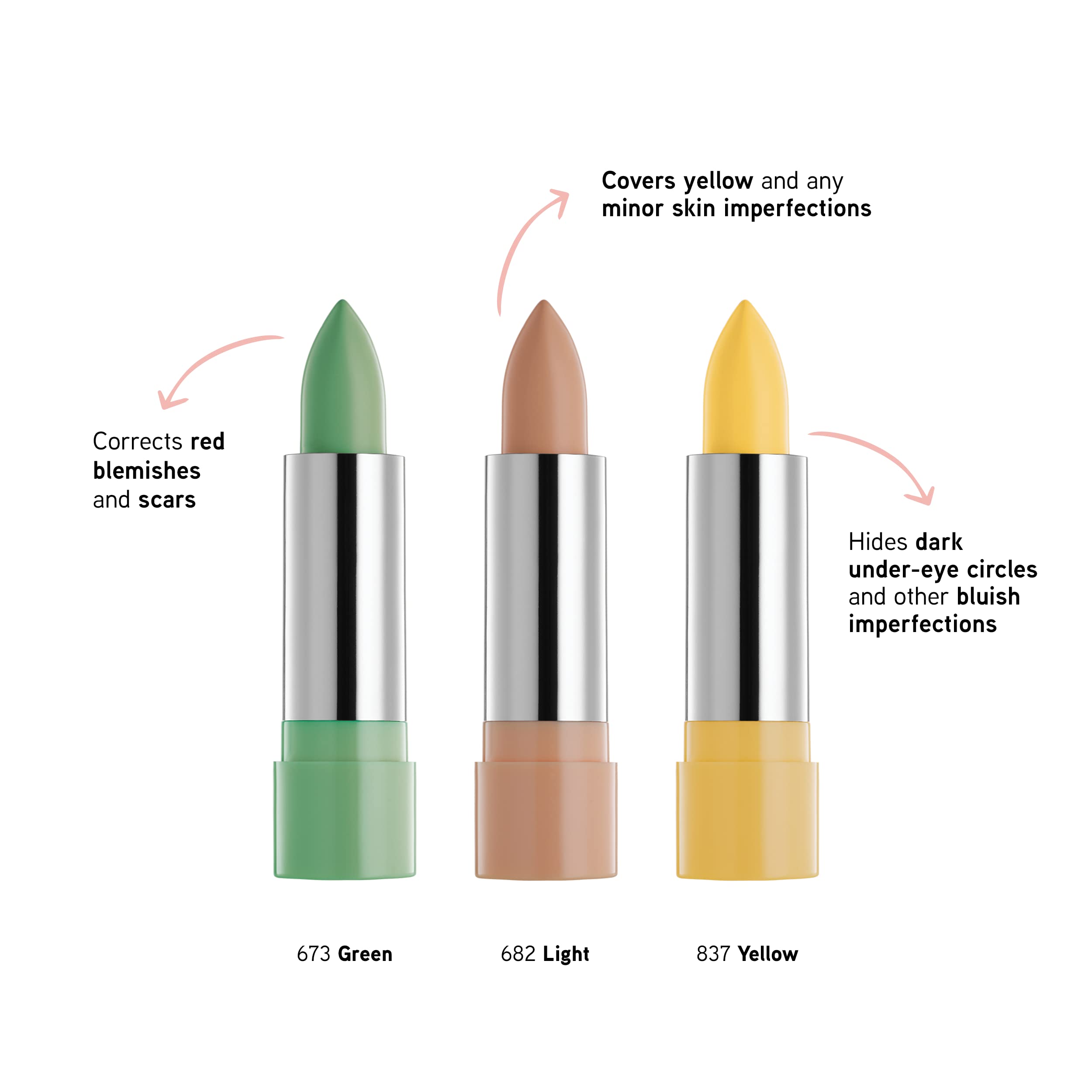 Physicians Formula corrector-stick cubrimiento-total, tono amarillo.