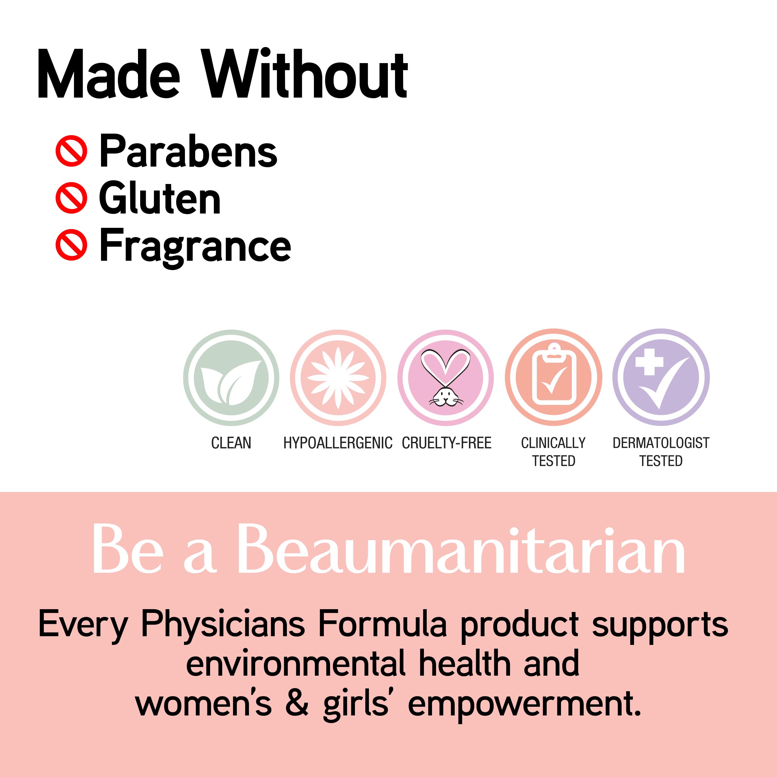 Physicians Formula empaque sin irritantes para maquillaje diario suave